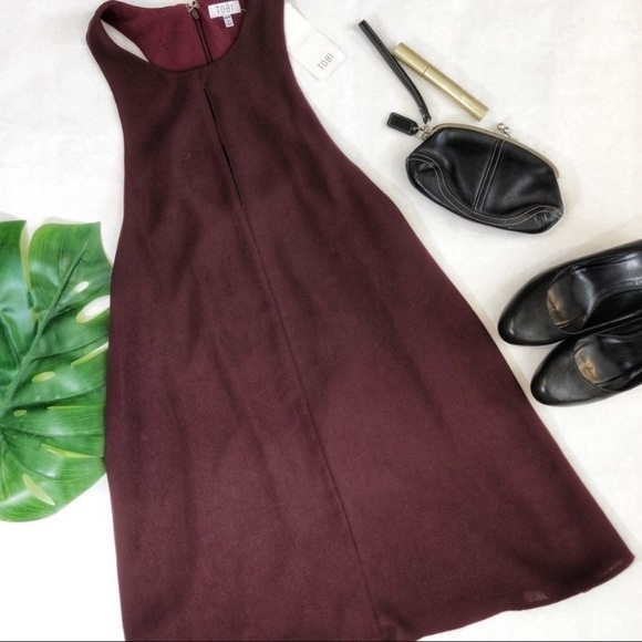 Tobi Keyhole Winslet Plum Shift Dress Size M NWT - Picture 5 of 8